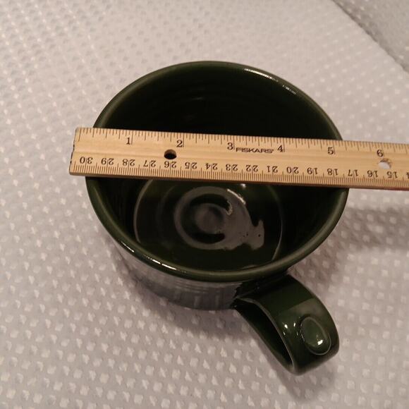 Colorado Columbine Green Clay Pen Pottery Souvenir Coffee Mug Handcrafted 18oz - Picture 5 of 10